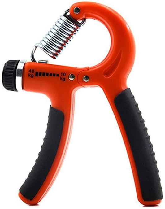 Premium Adjustable Hand Grip Strengthener | 10–40 KG Resistance | Forearm, Wrist & Finger Exerciser | Gym & Home Fitness | Orange & Black